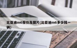 比亚迪m6报价及图片(比亚迪m6多少钱一辆)