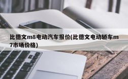 比德文m8电动汽车报价(比德文电动轿车m7市场价格)