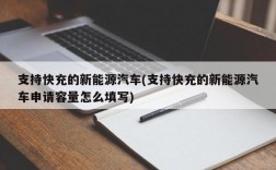 支持快充的新能源汽车(支持快充的新能源汽车申请容量怎么填写)