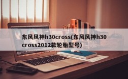 东风风神h30cross(东风风神h30cross2012款轮胎型号)