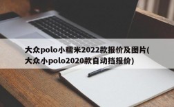 大众polo小糯米2022款报价及图片(大众小polo2020款自动挡报价)