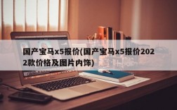 国产宝马x5报价(国产宝马x5报价2022款价格及图片内饰)