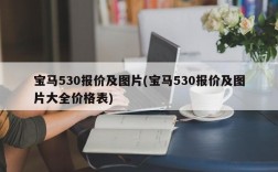 宝马530报价及图片(宝马530报价及图片大全价格表)