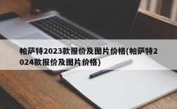 帕萨特2023款报价及图片价格(帕萨特2024款报价及图片价格)