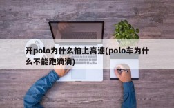 开polo为什么怕上高速(polo车为什么不能跑滴滴)