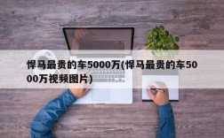 悍马最贵的车5000万(悍马最贵的车5000万视频图片)