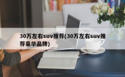 30万左右suv推荐(30万左右suv推荐豪华品牌)