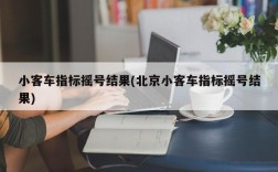 小客车指标摇号结果(北京小客车指标摇号结果)